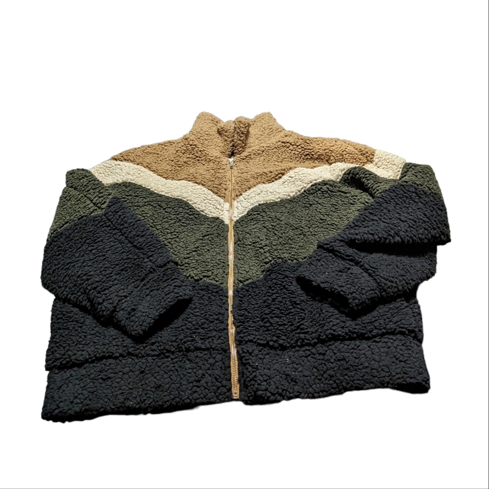 Plus size women's teddy bear she plus sky sweater